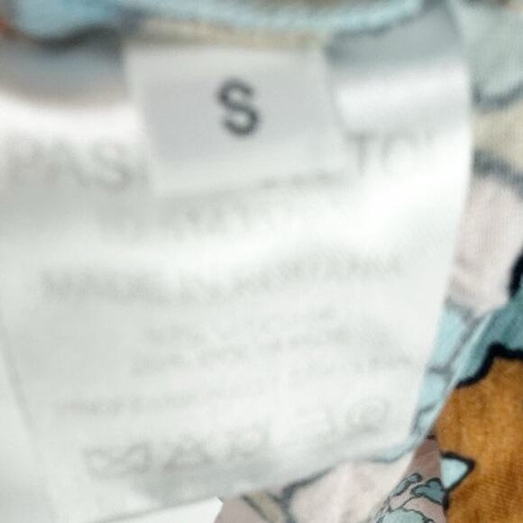 Dodo Bar Or Nancy Midi Shirt Multicolor Floral Printed Multicolor Size Small - Picture 7 of 11